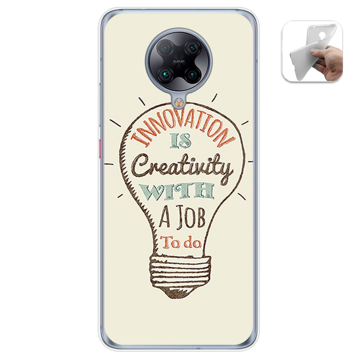 Funda Gel Tpu para Xiaomi POCO F2 Pro diseño Creativity Dibujos