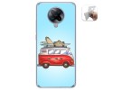 Funda Gel Tpu para Xiaomi POCO F2 Pro diseño Furgoneta Dibujos