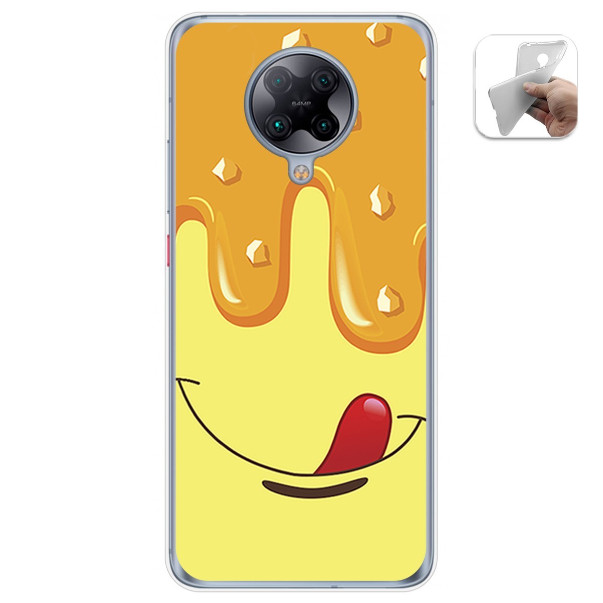 Funda Gel Tpu para Xiaomi POCO F2 Pro diseño Helado Vainilla Dibujos