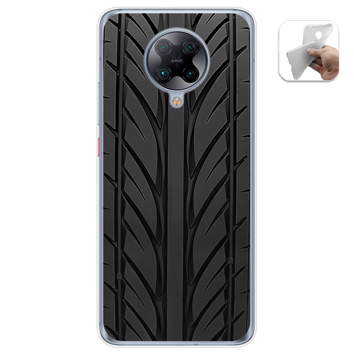 Funda Gel Tpu para Xiaomi POCO F2 Pro diseño Neumatico Dibujos
