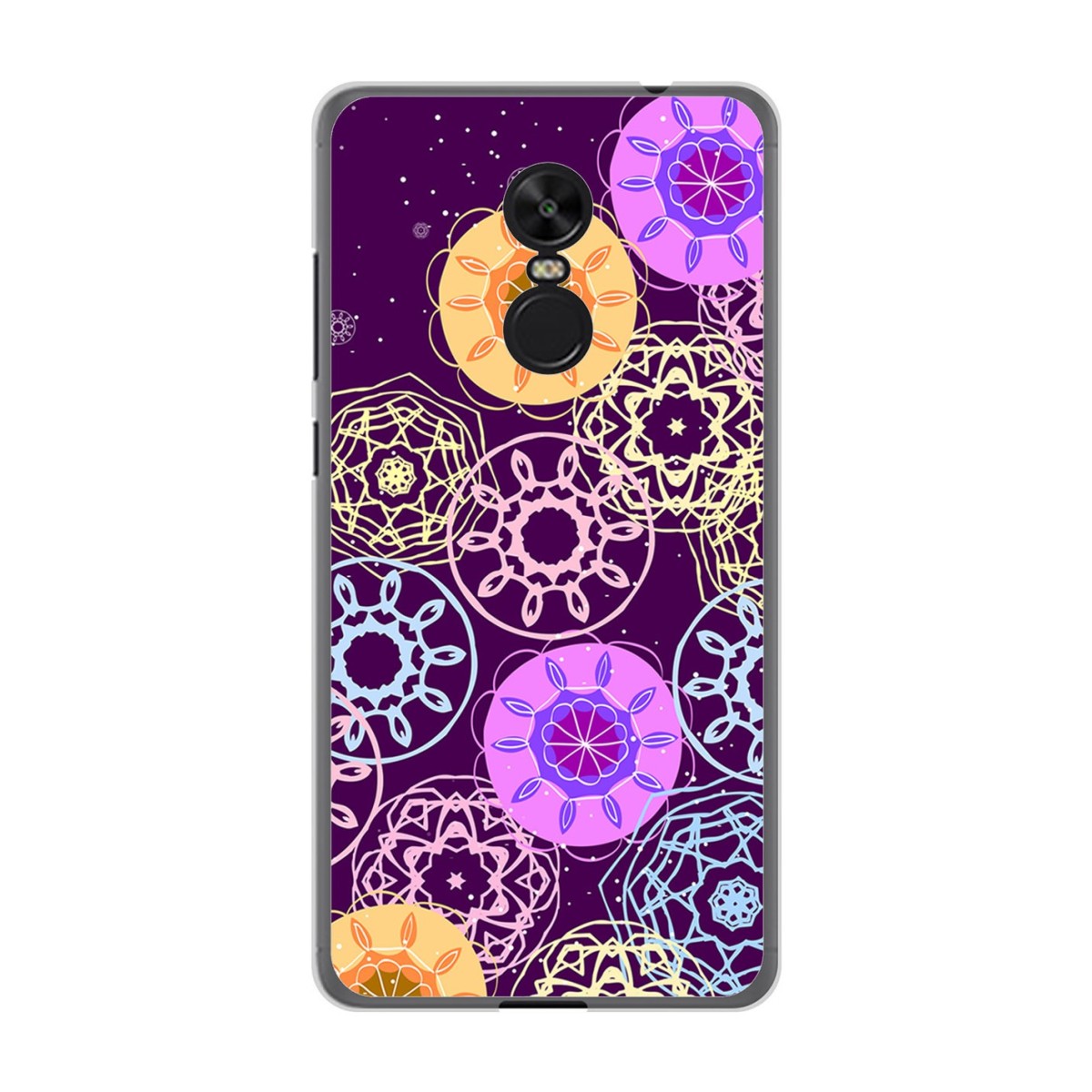 Funda Gel Tpu para Xiaomi Redmi Note 4X / Note 4 Version Global Diseño Radial Dibujos