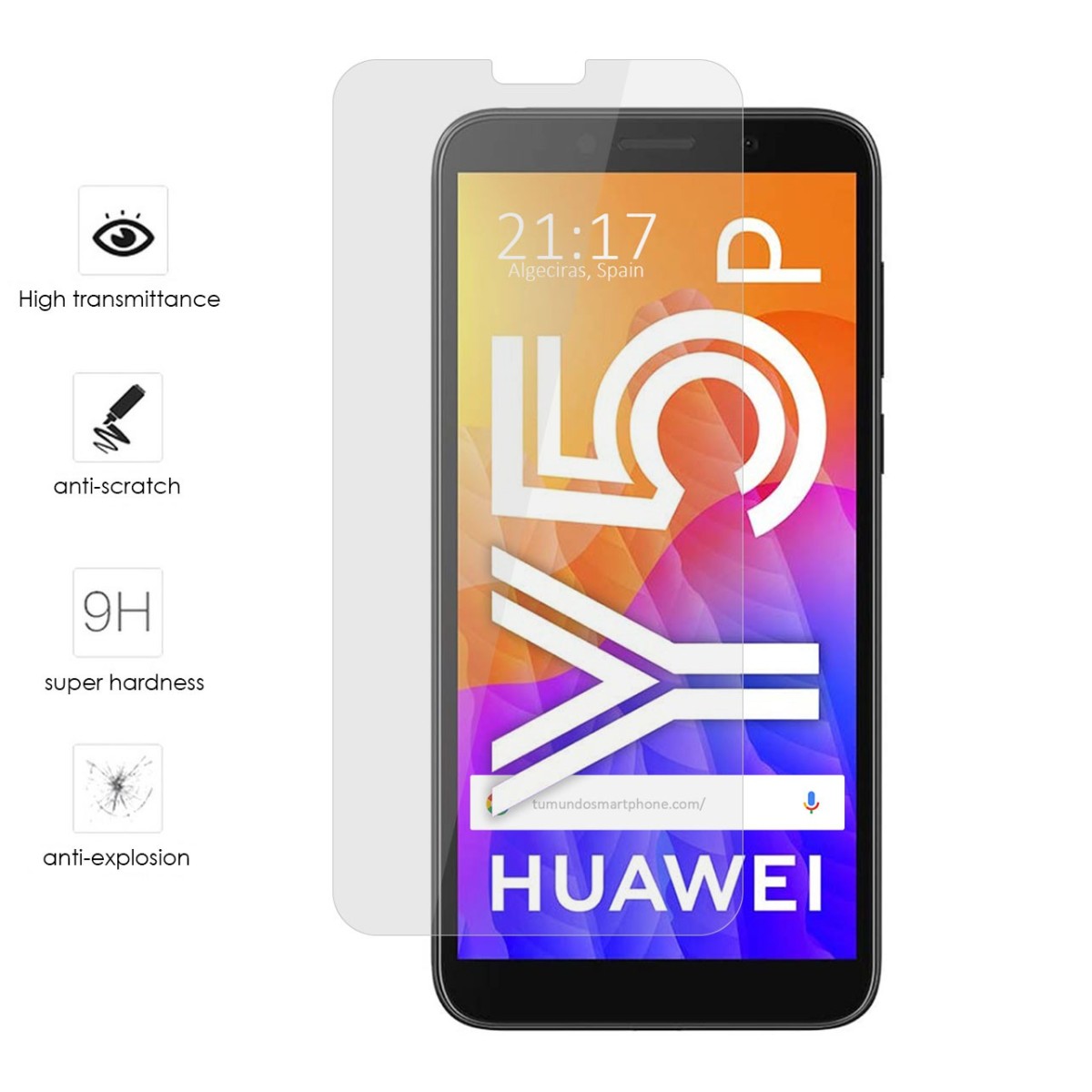 Protector Cristal Templado para Huawei Y5p Vidrio