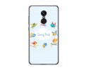 Funda Gel Tpu para Xiaomi Redmi Note 4X / Note 4 Version Global Diseño Spring Birds Dibujos
