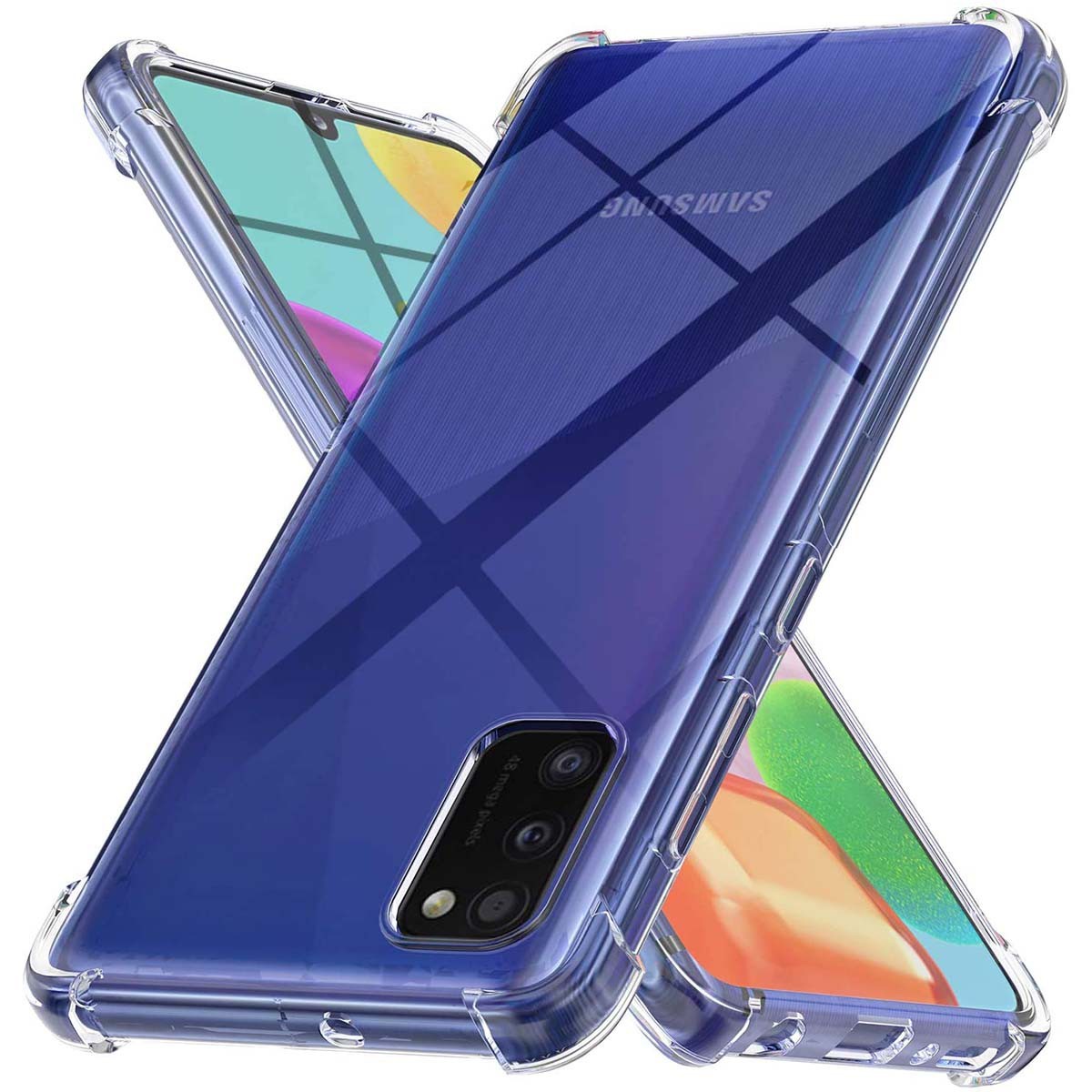 Funda Gel Tpu Anti-Shock Transparente para Samsung Galaxy A41