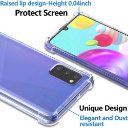 Funda Gel Tpu Anti-Shock Transparente para Samsung Galaxy A41 2