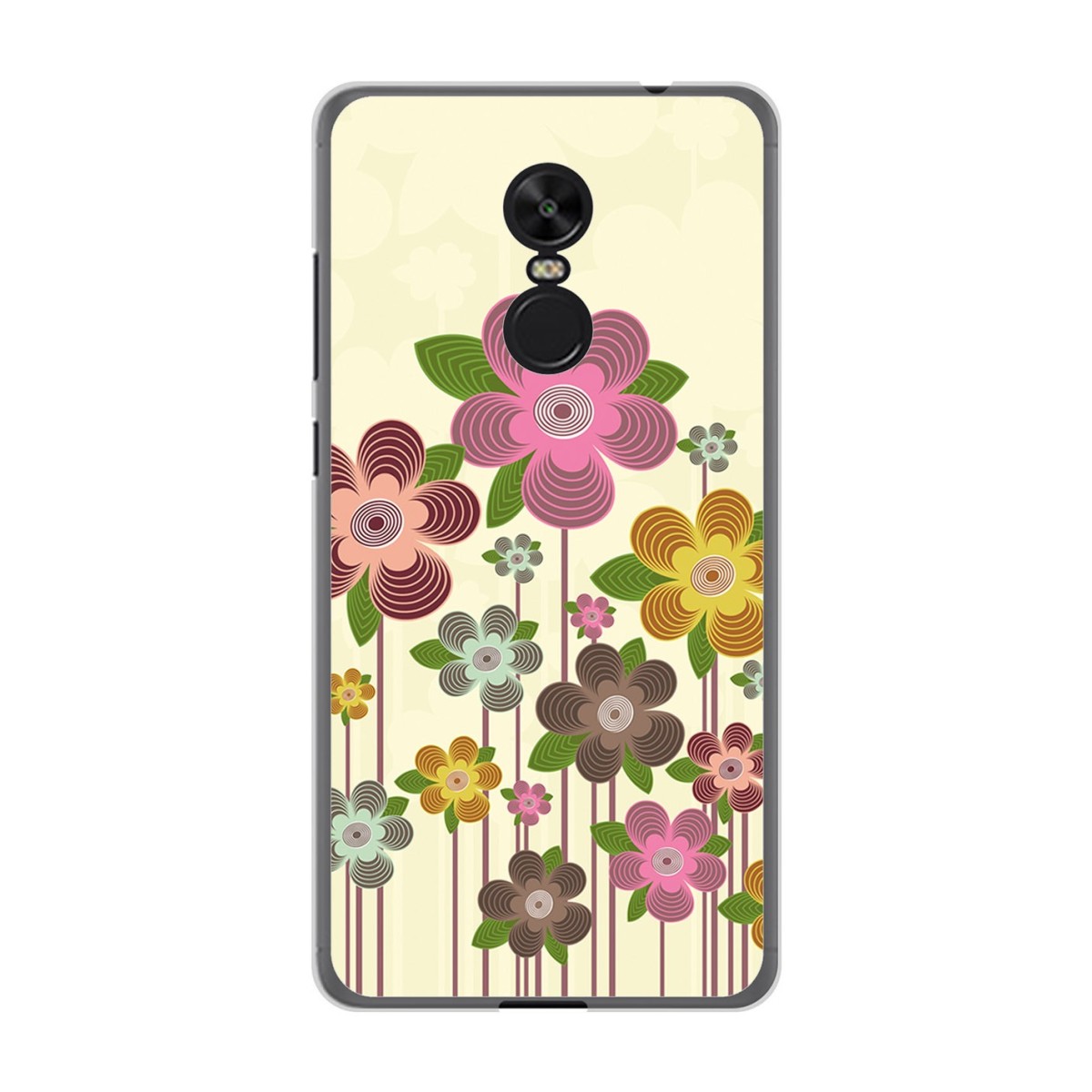 Funda Gel Tpu para Xiaomi Redmi Note 4X / Note 4 Version Global Diseño Primavera En Flor Dibujos
