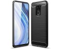 Funda Gel Tpu Tipo Carbon Negra para Xiaomi Redmi Note 9
