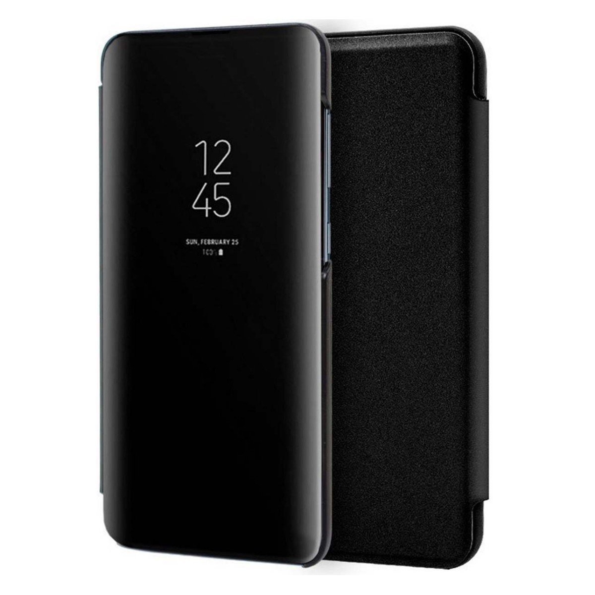 Funda Flip Cover Clear View para Xiaomi Mi 10 / Mi 10 Pro color Negra