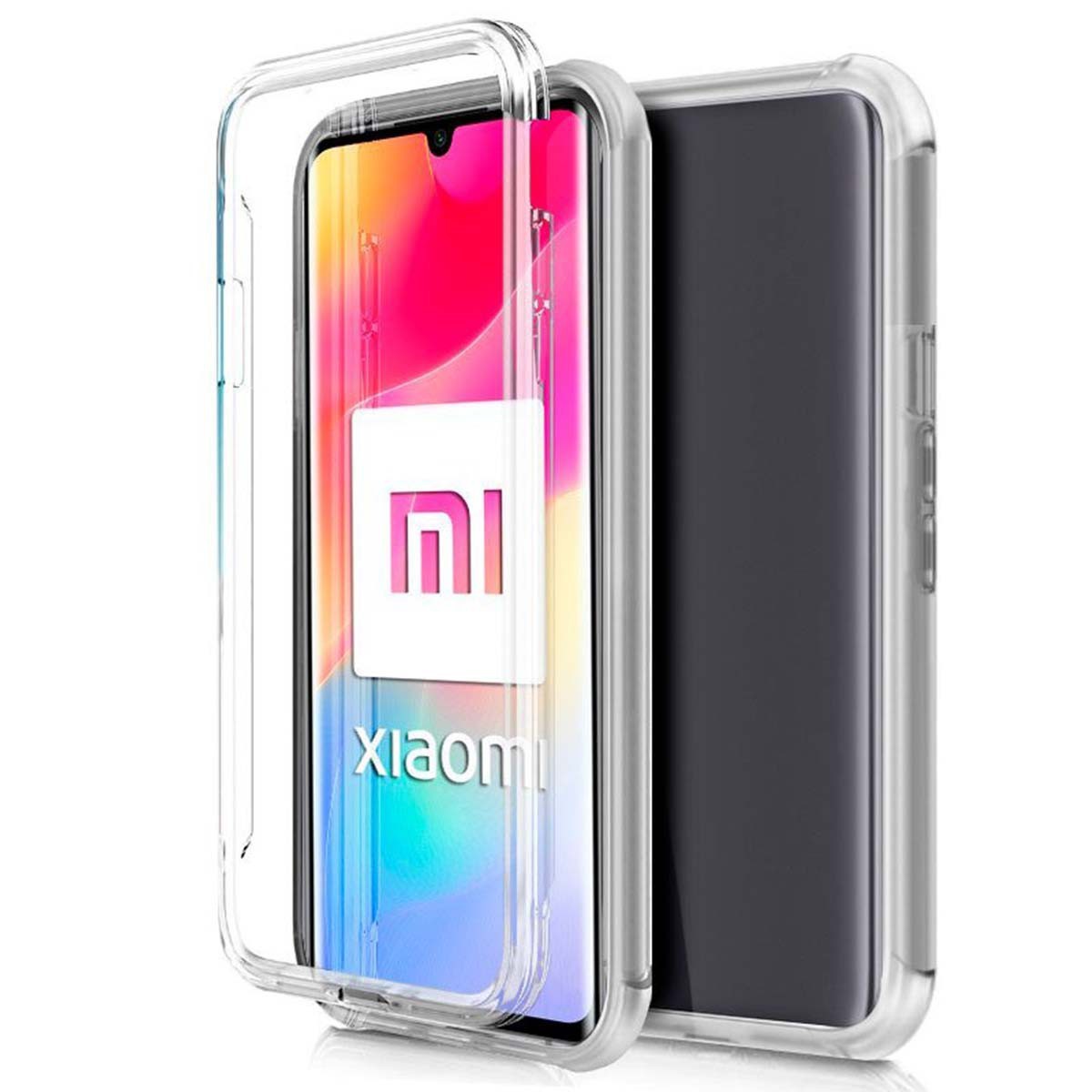 Funda Completa Transparente Pc + Tpu Full Body 360 para Xiaomi Mi Note 10 Lite