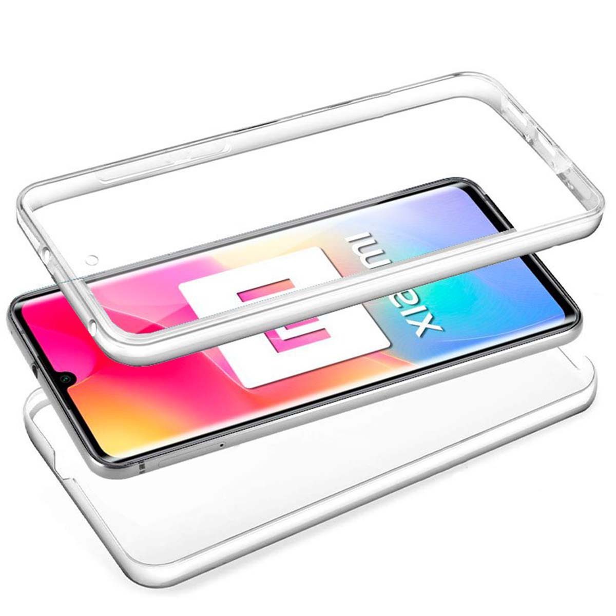 Funda Completa Transparente Pc + Tpu Full Body 360 para Xiaomi Mi Note 10 Lite