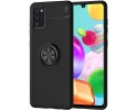 Funda Magnetica Soporte con Anillo Giratorio 360 para Samsung Galaxy A41 Negra