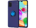 Funda Magnetica Soporte con Anillo Giratorio 360 para Samsung Galaxy A41 Azul
