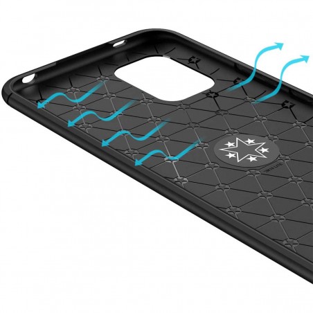 Funda Magnetica Soporte con Anillo Giratorio 360 para Xiaomi Mi 10 Lite Negra