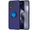 Funda Magnetica Soporte con Anillo Giratorio 360 para Xiaomi Mi 10 Lite Azul
