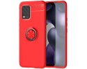 Funda Magnetica Soporte con Anillo Giratorio 360 para Xiaomi Mi 10 Lite Roja