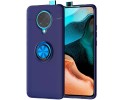 Funda Magnetica Soporte con Anillo Giratorio 360 para Xiaomi POCO F2 Pro Azul