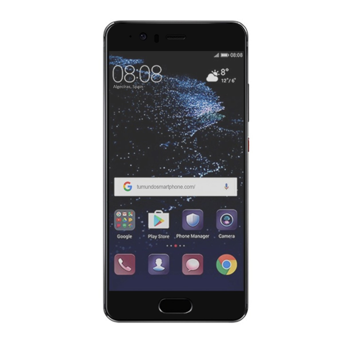 Protector Cristal Templado Frontal Completo Negro para Huawei P10 Plus Vidrio