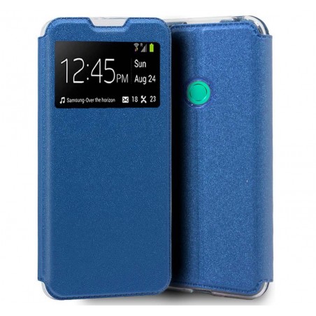 Funda Libro Soporte con Ventana para Huawei P40 Lite E color Azul
