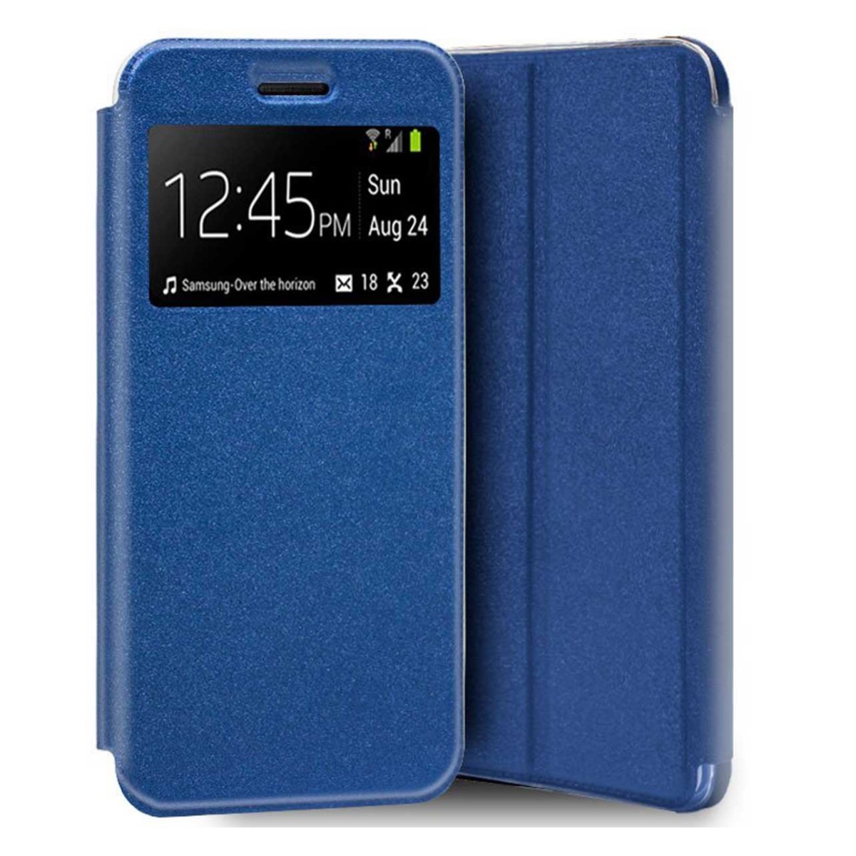 Funda Libro Soporte con Ventana para Huawei Y5p color Azul