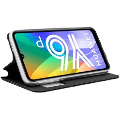 Funda Libro Soporte con Ventana para Huawei Y6p color Negra 2