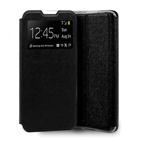 Funda Libro Soporte con Ventana para Oppo Find X2 Lite color Negra