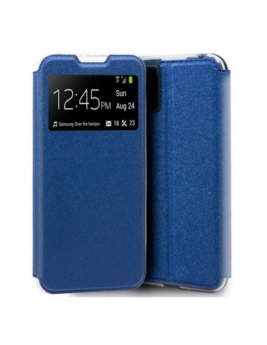 Funda Libro Soporte con Ventana para Xiaomi Mi 10 Lite color Azul
