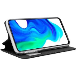 Funda Libro Soporte con Ventana para Xiaomi POCO F2 Pro color Negra 2