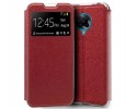 Funda Libro Soporte con Ventana para Xiaomi POCO F2 Pro color Roja
