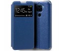 Funda Libro Soporte con Ventana para Xiaomi Redmi Note 9 color Azul