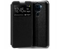 Funda Libro Soporte con Ventana para Xiaomi Redmi Note 9 color Negra