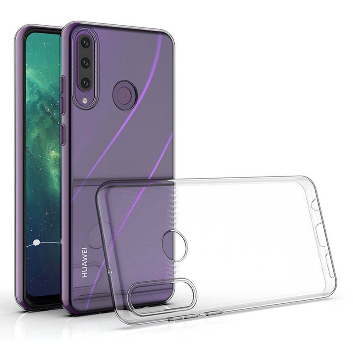 Funda Silicona Gel TPU Transparente para Huawei Y6p