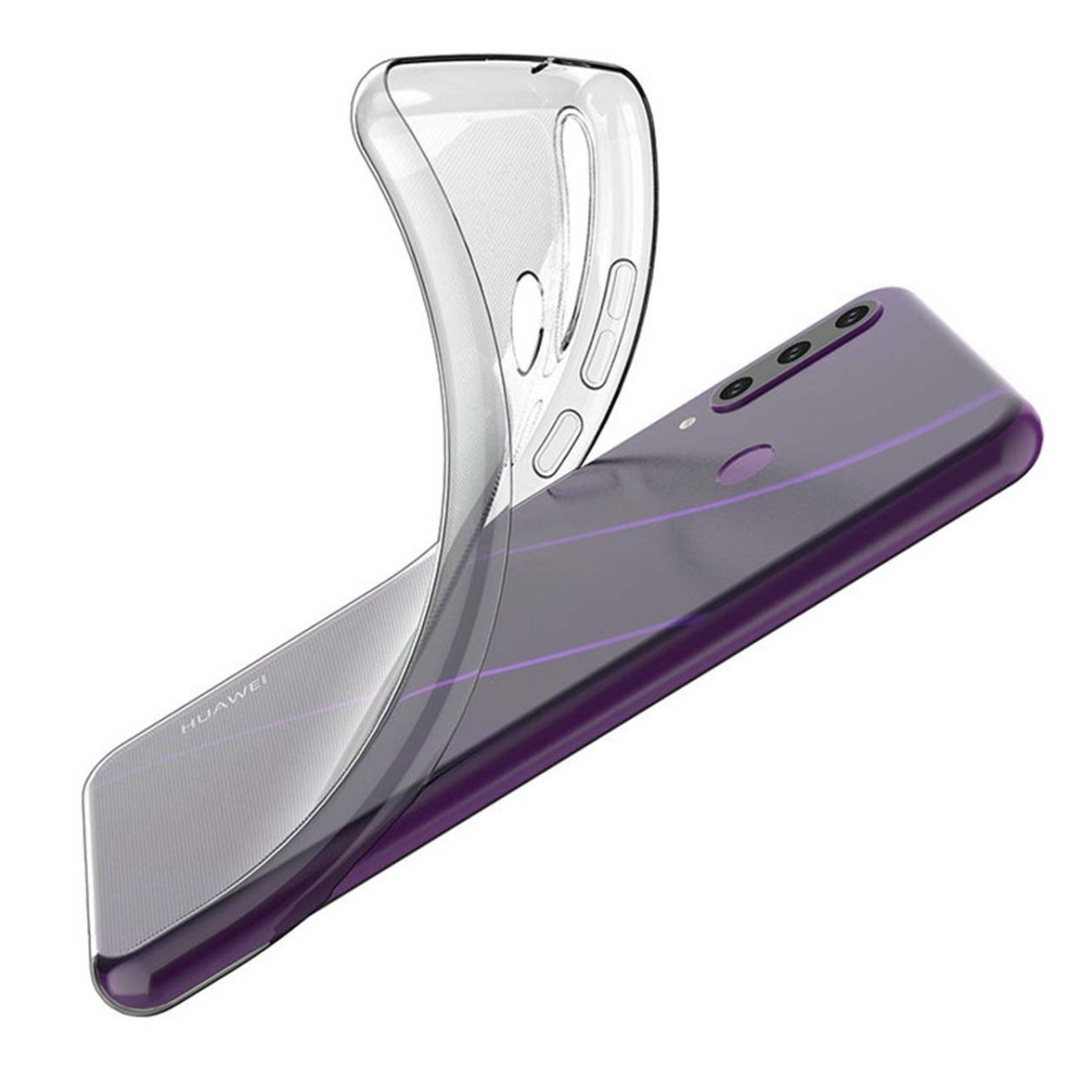 Funda Silicona Gel TPU Transparente para Huawei Y6p