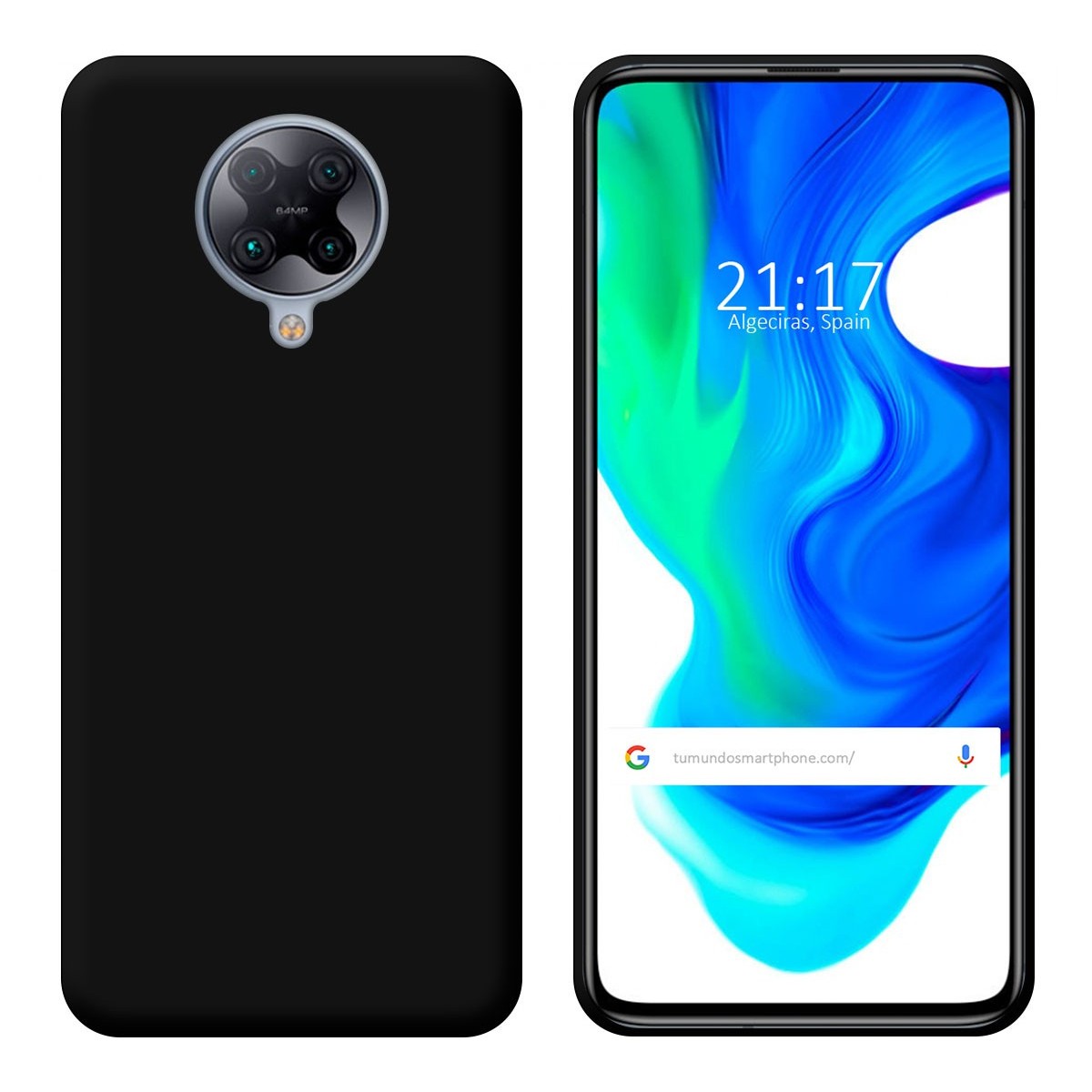 Funda Silicona Gel TPU Negra para Xiaomi POCO F2 Pro