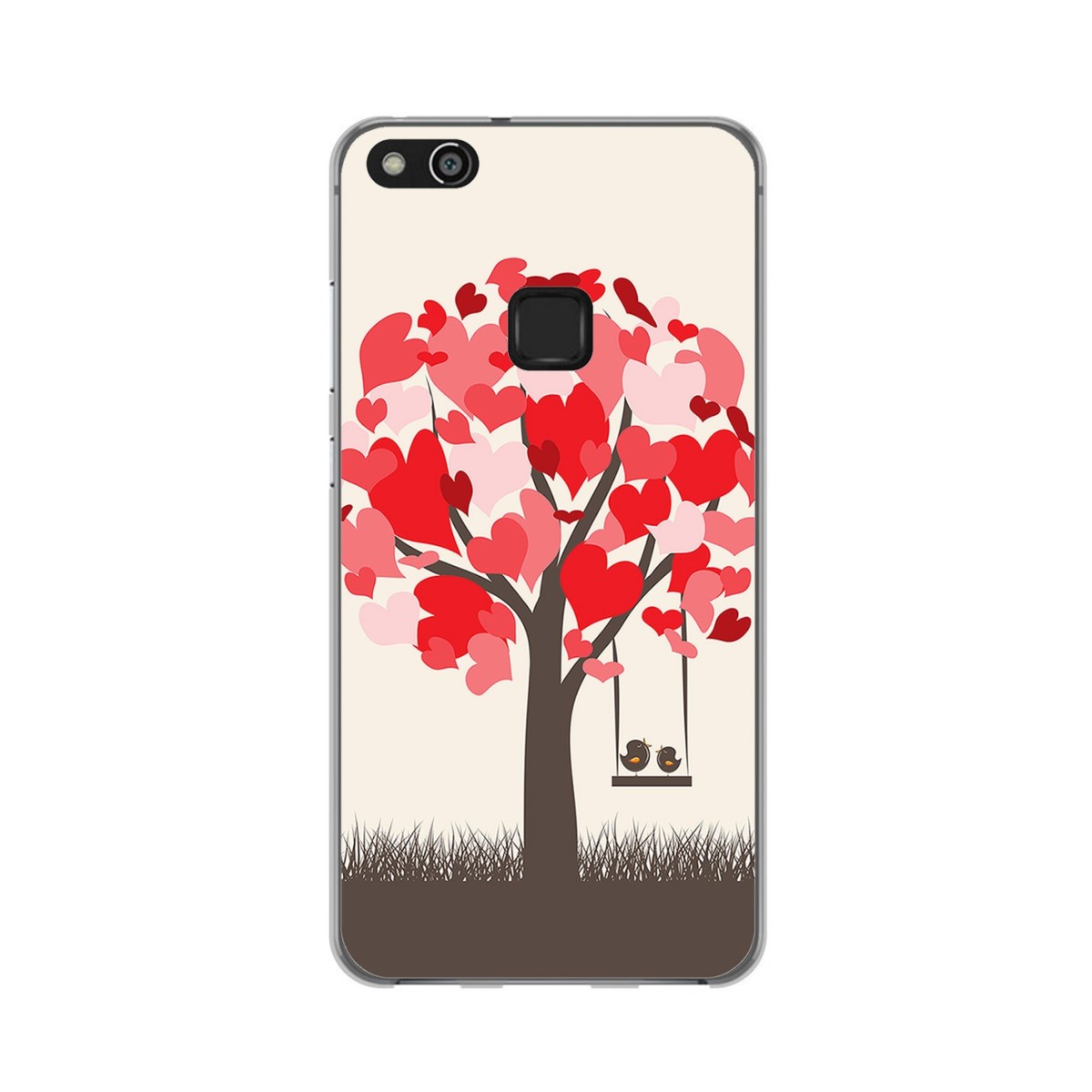 Funda Gel Tpu para Huawei P10 Lite Diseño Pajaritos Dibujos