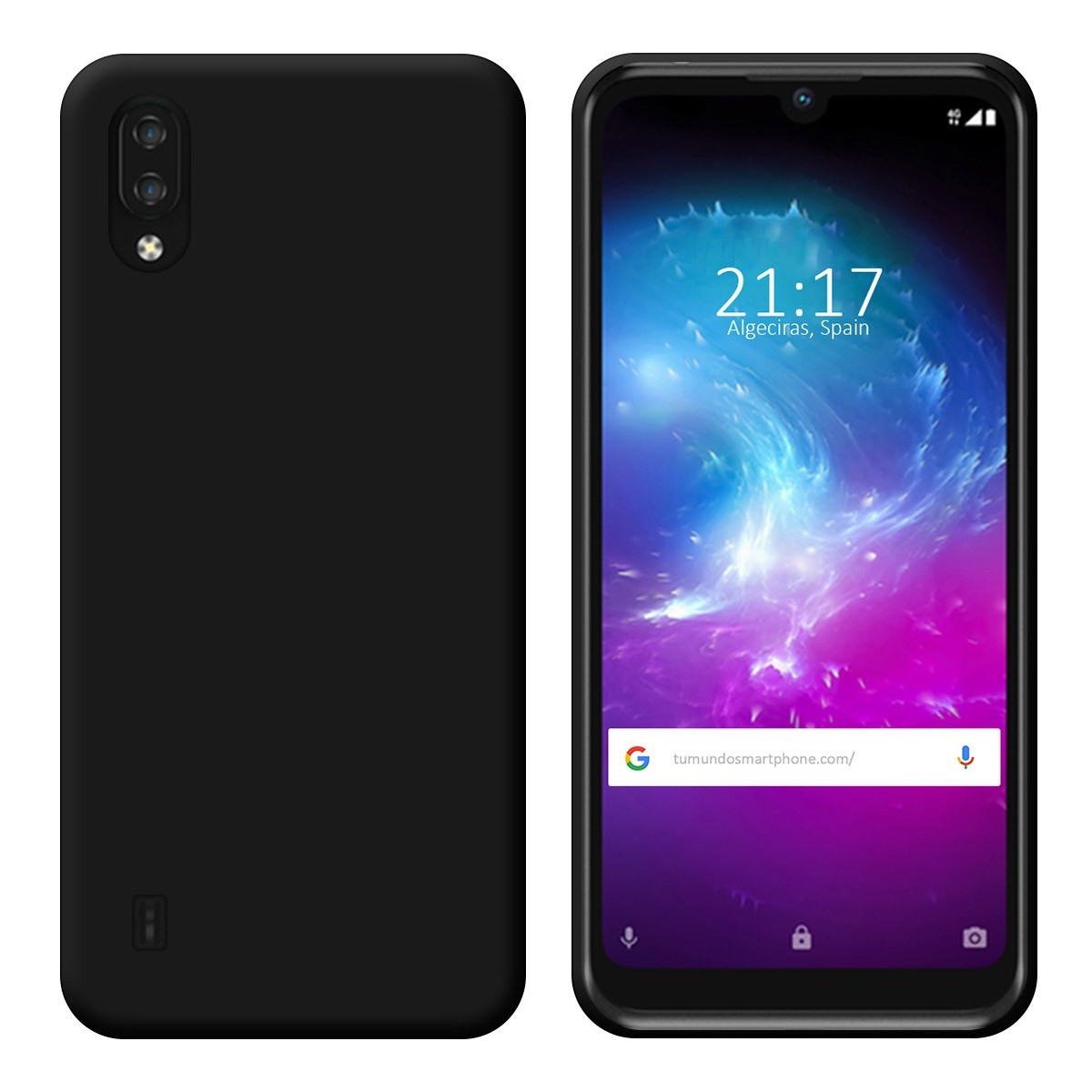 Funda Silicona Gel TPU Negra para Zte Blade A5 2020