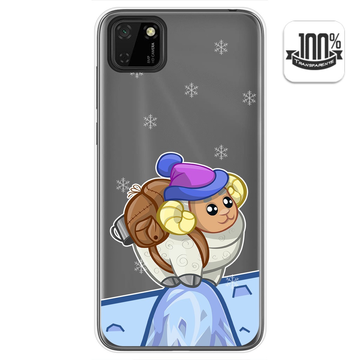 Funda Gel Transparente para Huawei Y5p diseño Cabra Dibujos