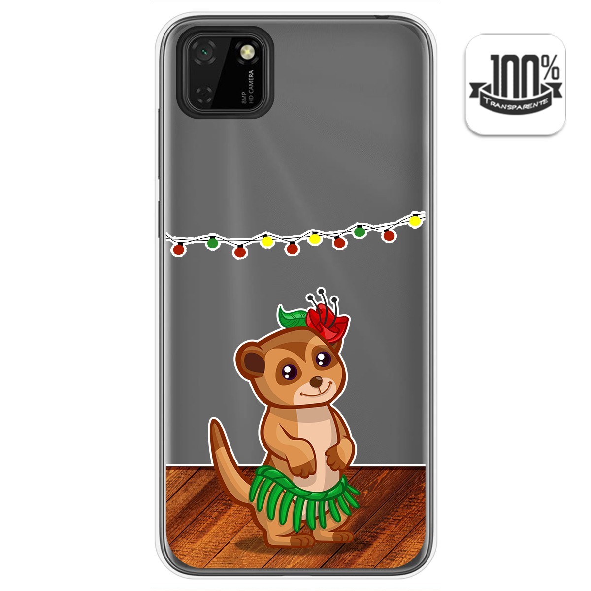 Funda Gel Transparente para Huawei Y5p diseño Suricata Dibujos