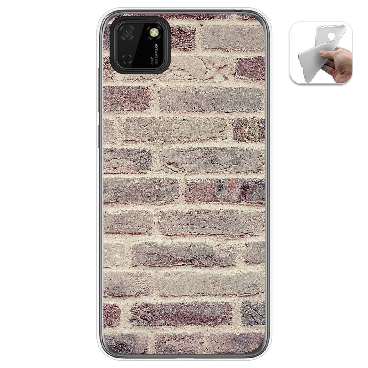 Funda Gel Tpu para Huawei Y5p diseño Ladrillo 01 Dibujos