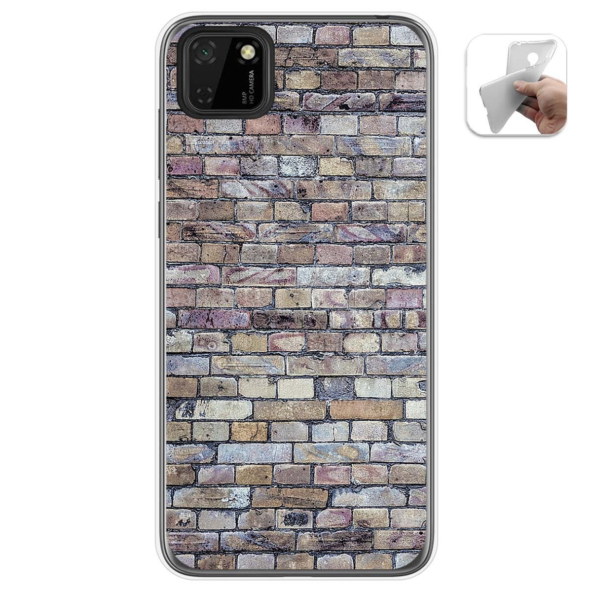 Funda Gel Tpu para Huawei Y5p diseño Ladrillo 02 Dibujos