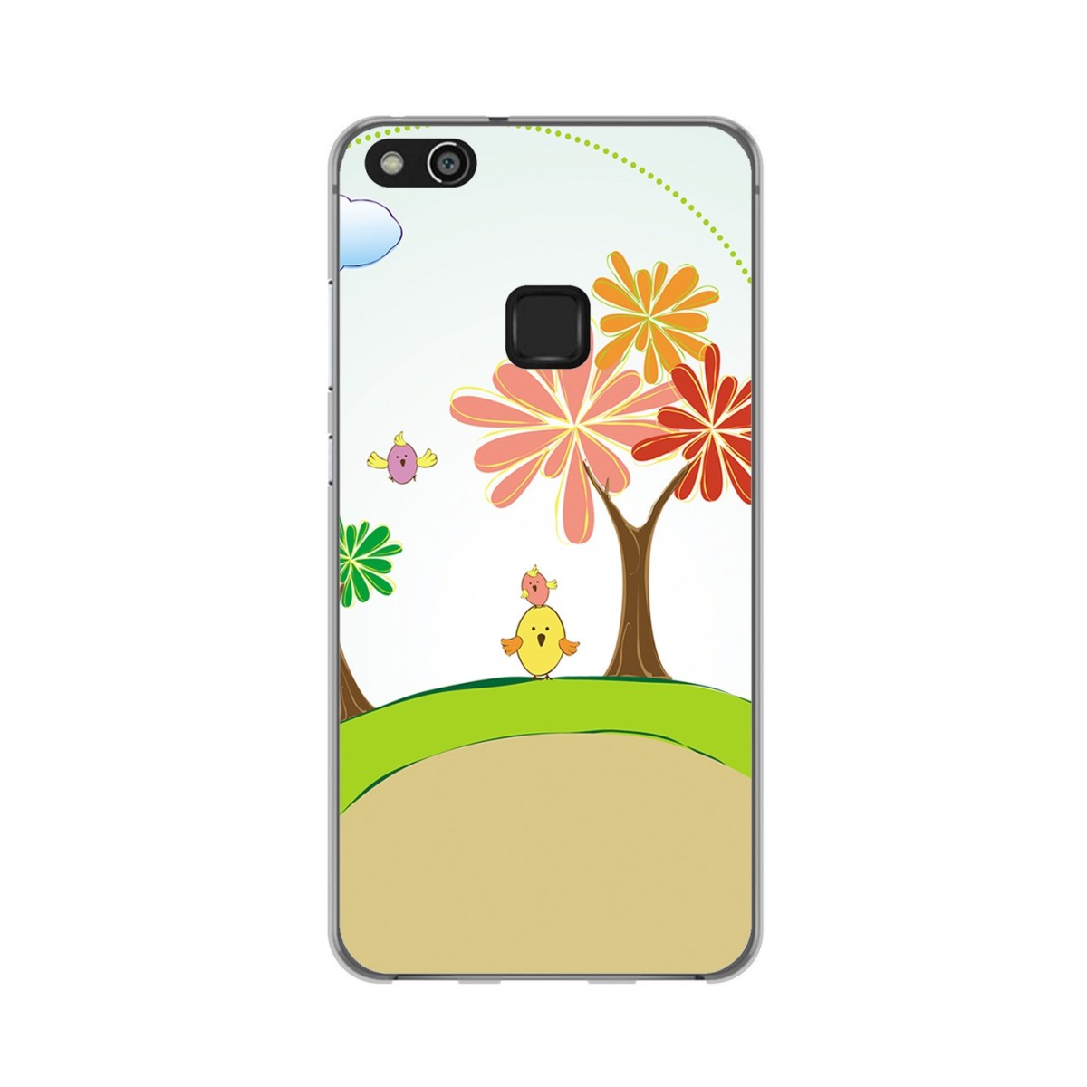Funda Gel Tpu para Huawei P10 Lite Diseño Primavera Dibujos