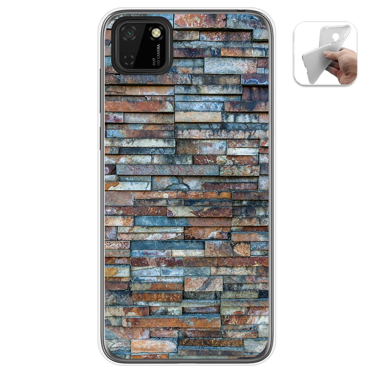 Funda Gel Tpu para Huawei Y5p diseño Ladrillo 05 Dibujos