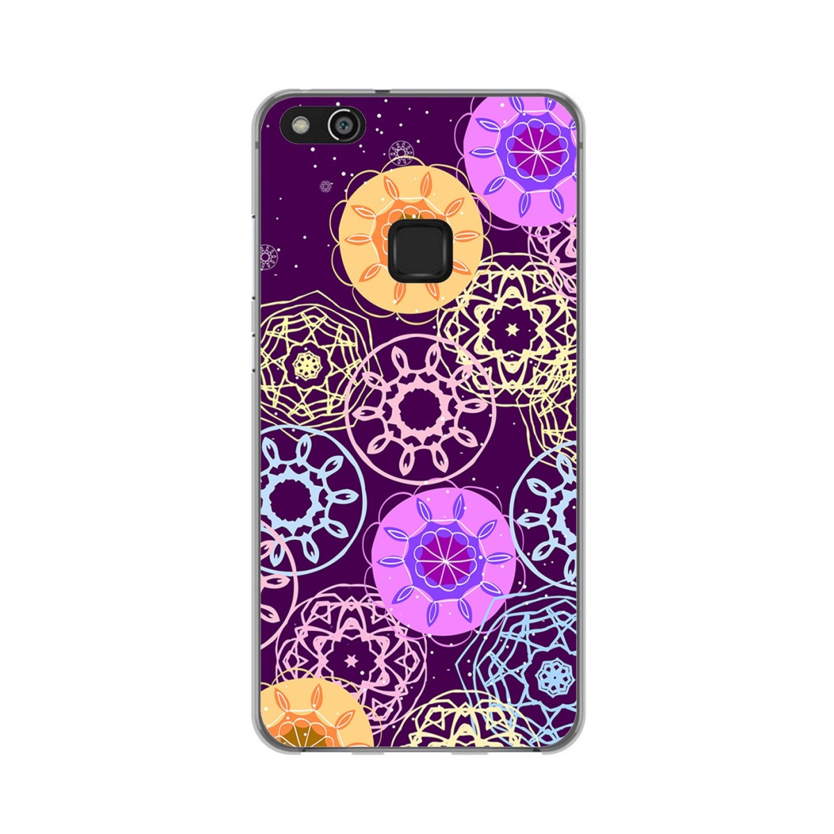Funda Gel Tpu para Huawei P10 Lite Diseño Radial Dibujos