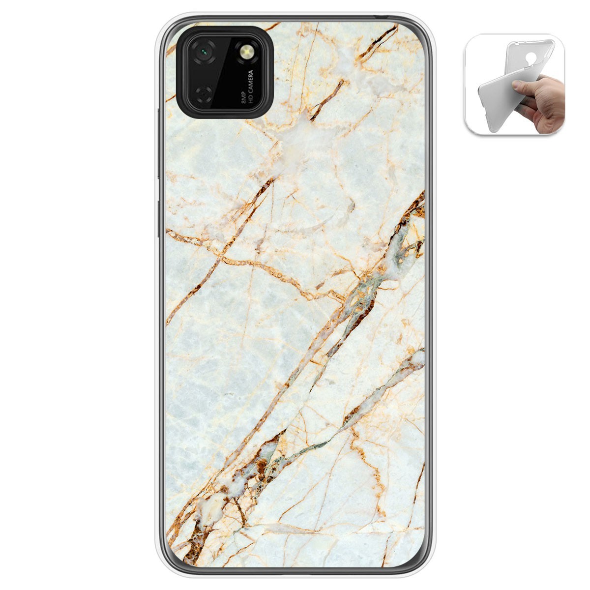 Funda Gel Tpu para Huawei Y5p diseño Mármol 13 Dibujos