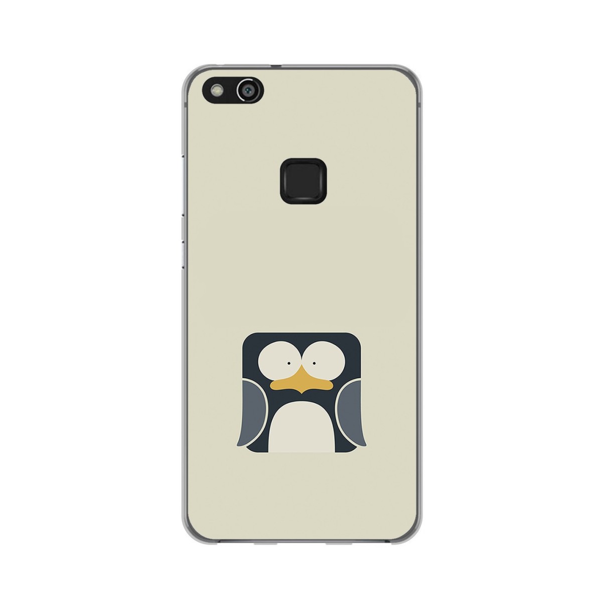 Funda Gel Tpu para Huawei P10 Lite Diseño Pingüino Dibujos