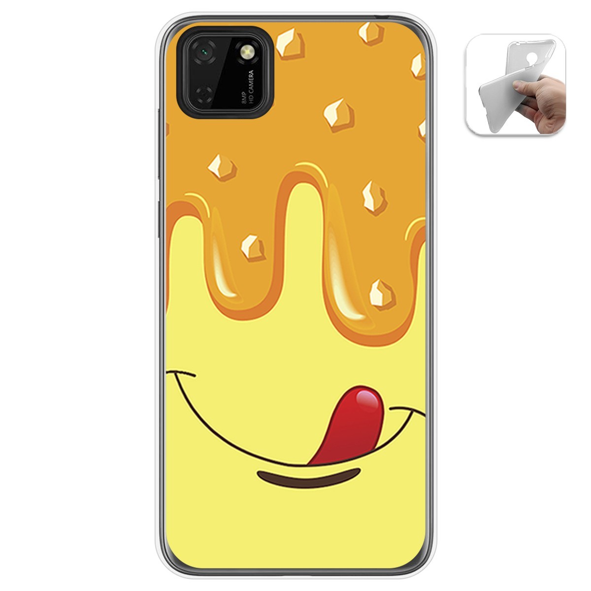 Funda Gel Tpu para Huawei Y5p diseño Helado Vainilla Dibujos