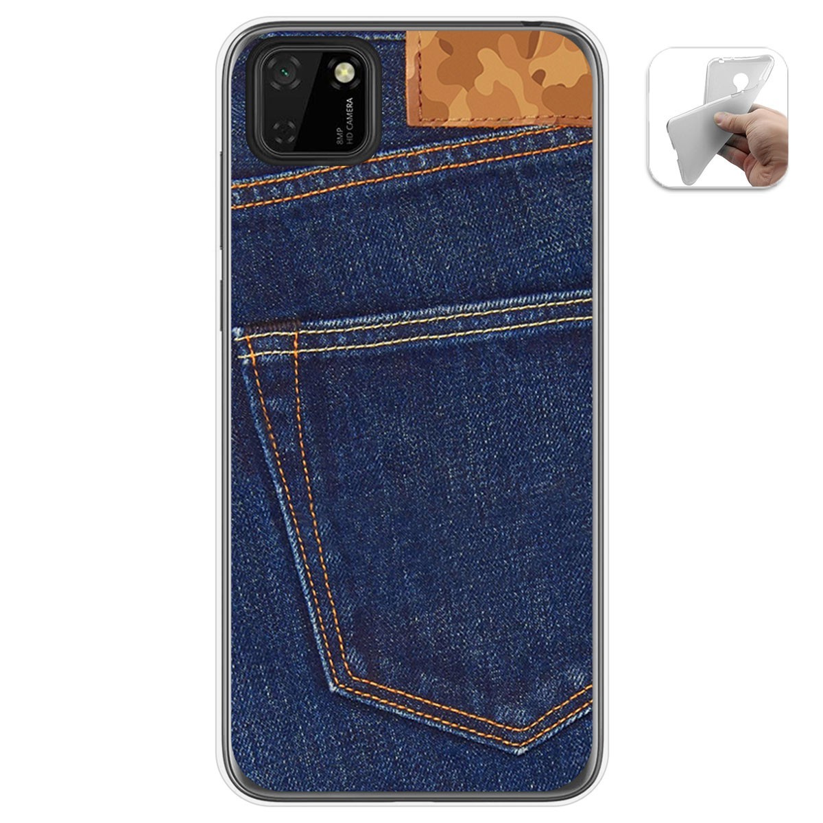 Funda Gel Tpu para Huawei Y5p diseño Vaquero Dibujos