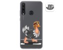 Funda Gel Transparente para Huawei Y6p diseño Avestruz Dibujos
