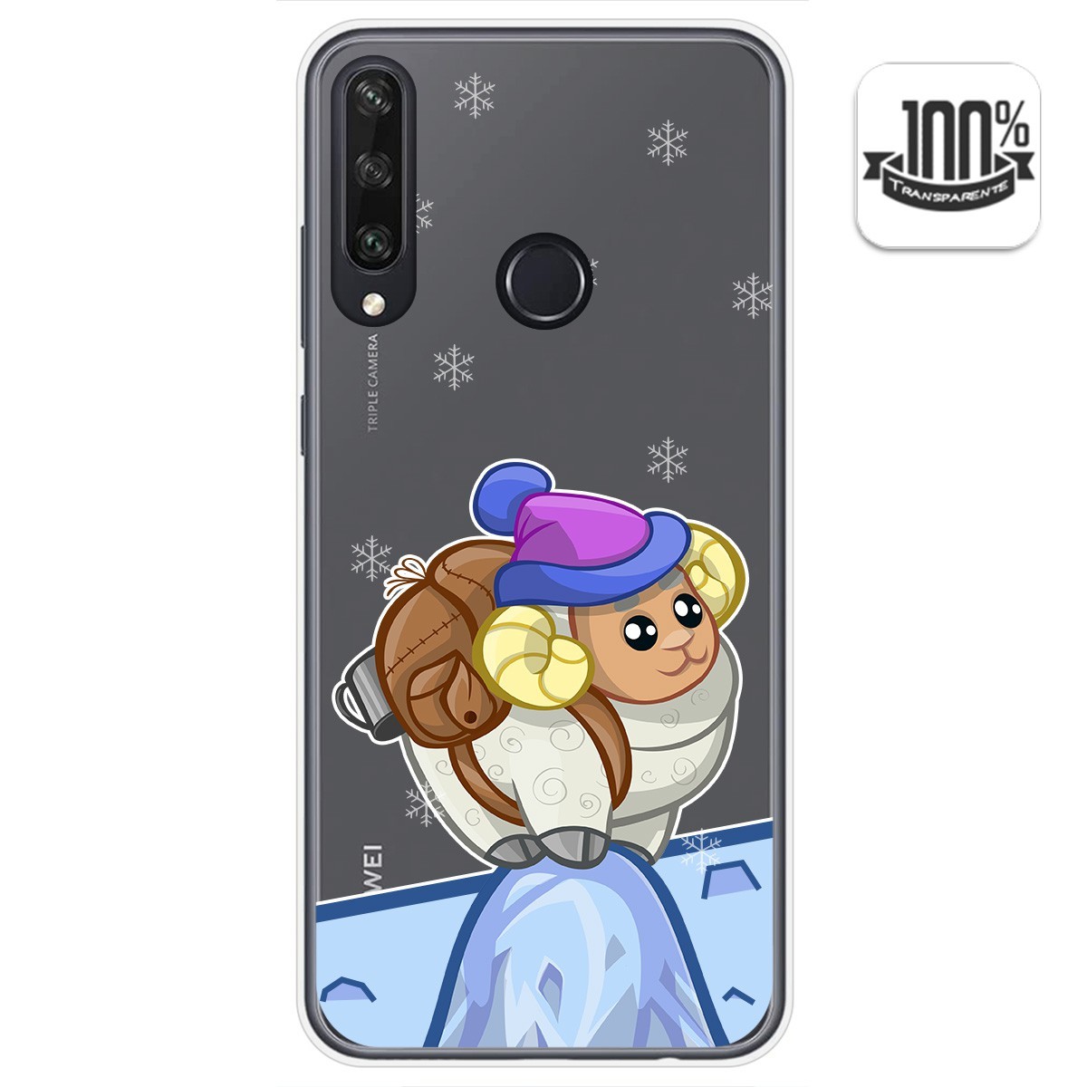 Funda Gel Transparente para Huawei Y6p diseño Cabra Dibujos