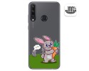 Funda Gel Transparente para Huawei Y6p diseño Conejo Dibujos