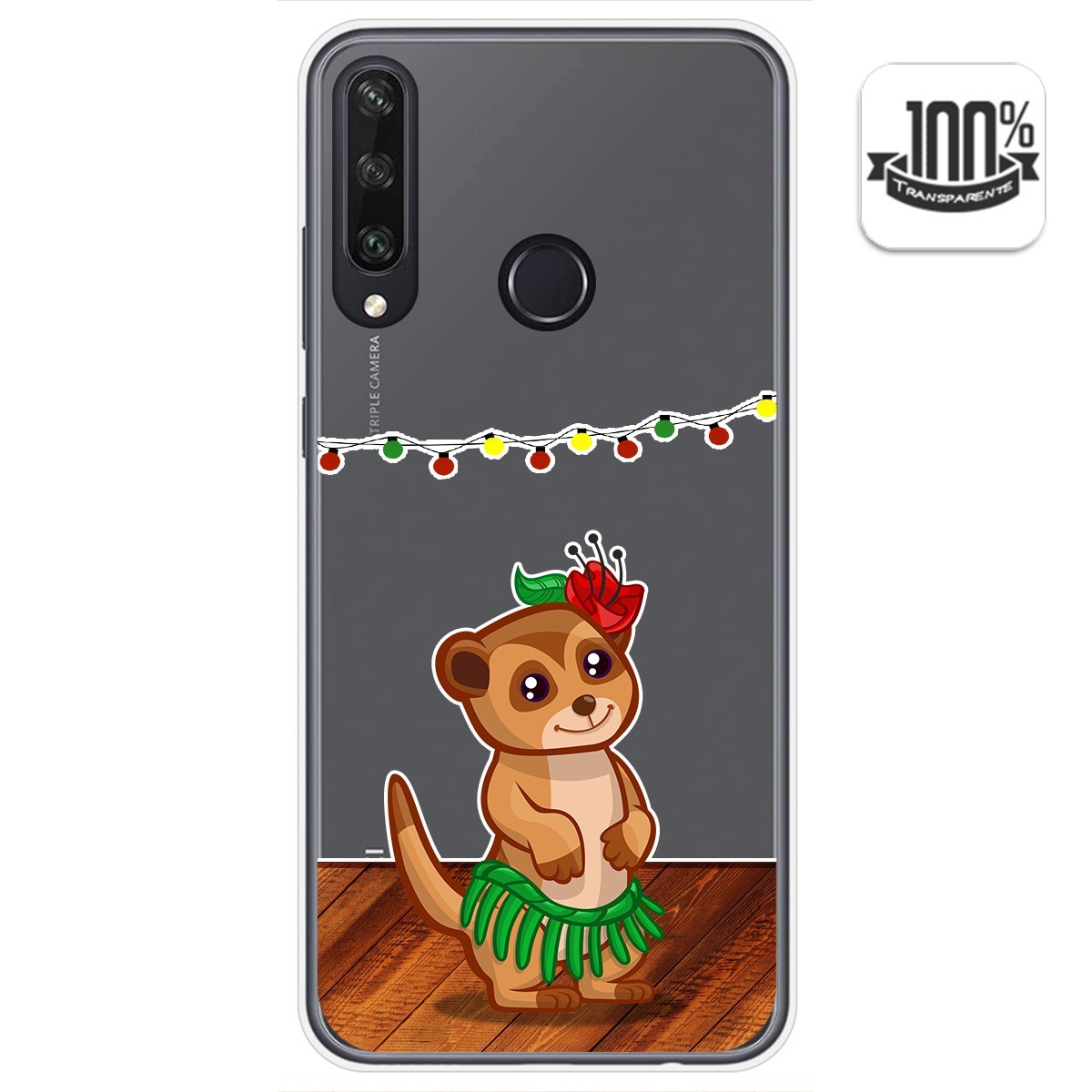 Funda Gel Transparente para Huawei Y6p diseño Suricata Dibujos